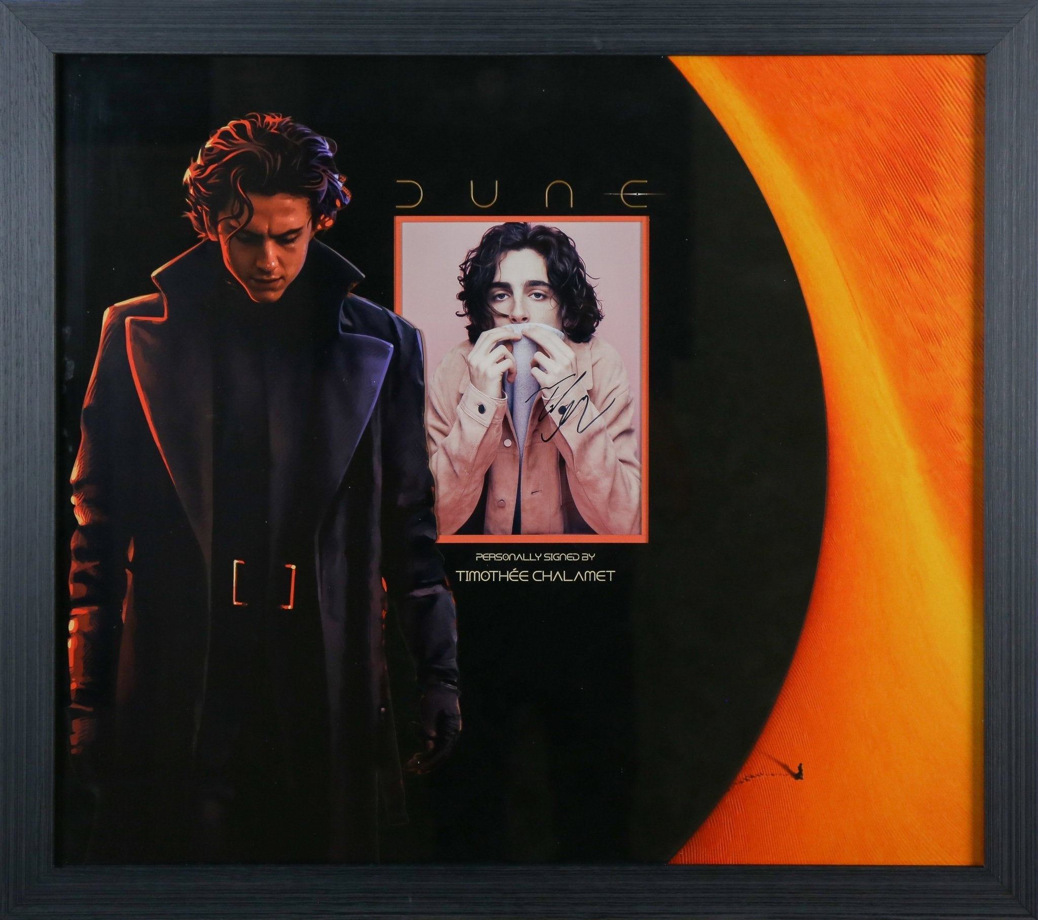 Timothee Chalamet Signed Dune 12x8 Photograph Framed Display - Memorabilia Framers Shop